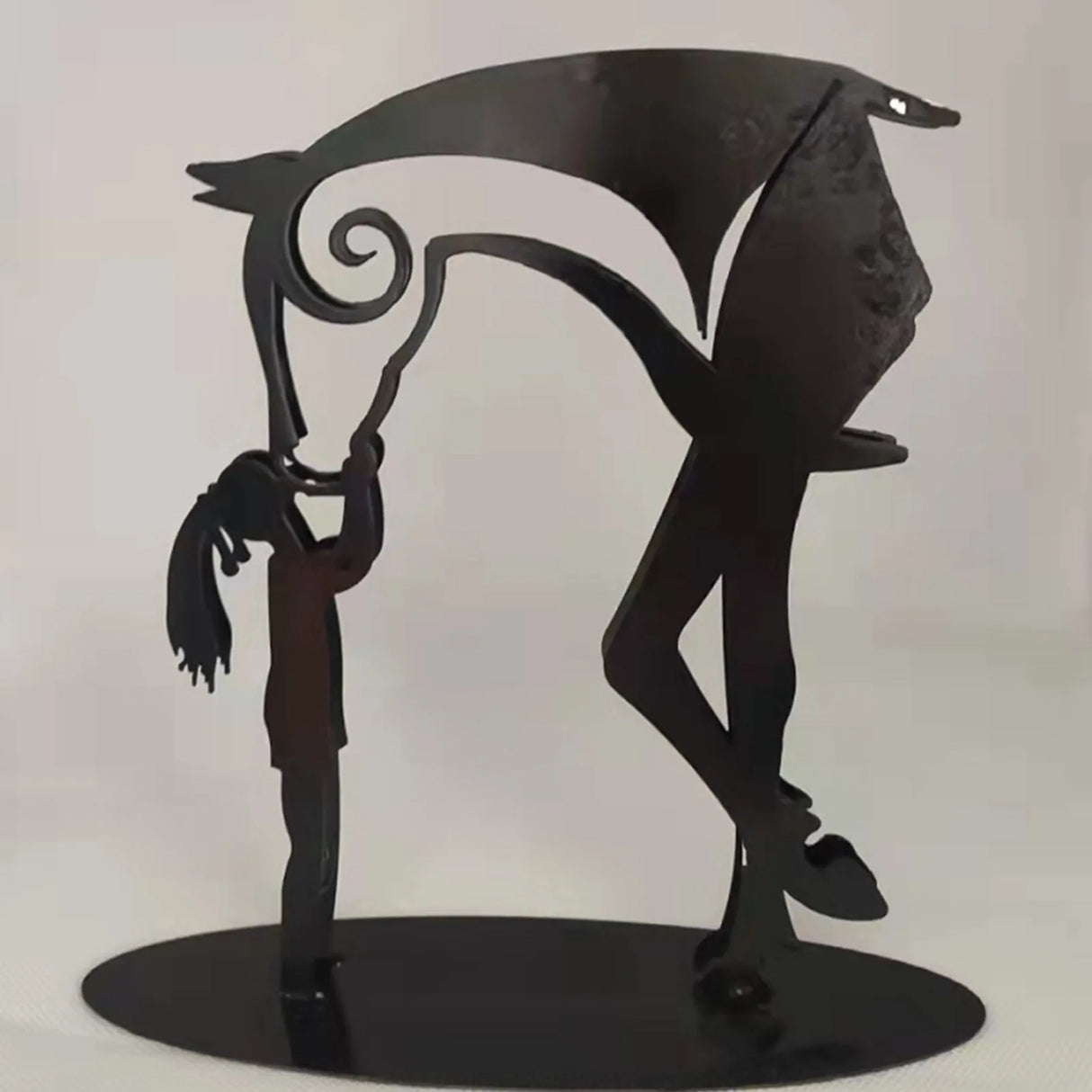 Kiss-Horse Sculpture Modern Statue Rustic Metal Art Men Gift Horse Decor Simple And Classic Design Ornaments