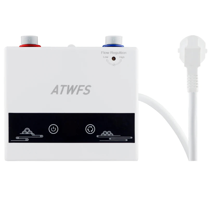 Calentador de agua instantáneo ATWFS de 220 V y 4000 W, calentador eléctrico portátil para baño, ducha y cocina.