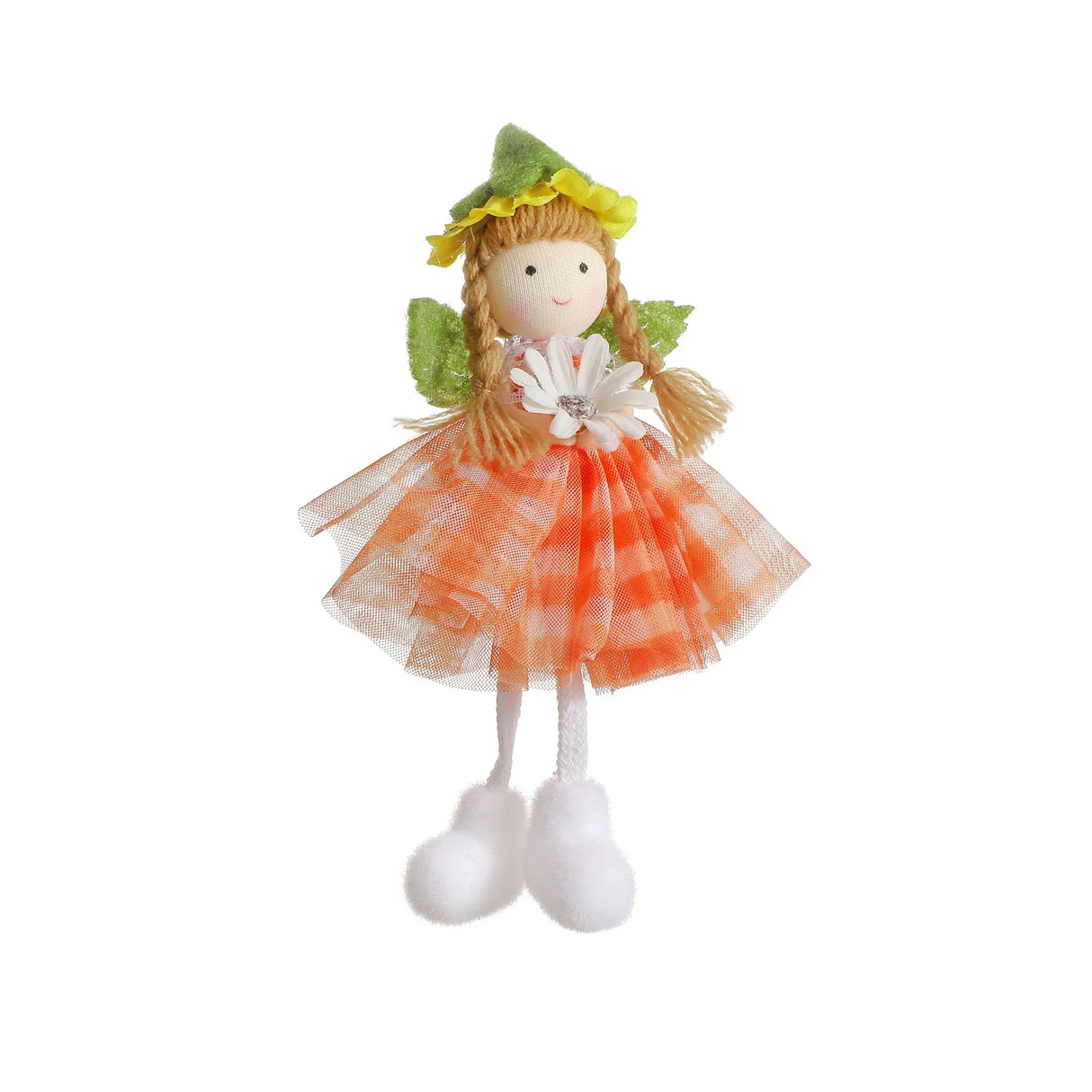 2025 Easter Long Legs Flower Fairy Angel Elf Rabbit Dolls Home Hanging Ornaments Spring Easter Party Supplies Kids Birthday Gift - Lootquake