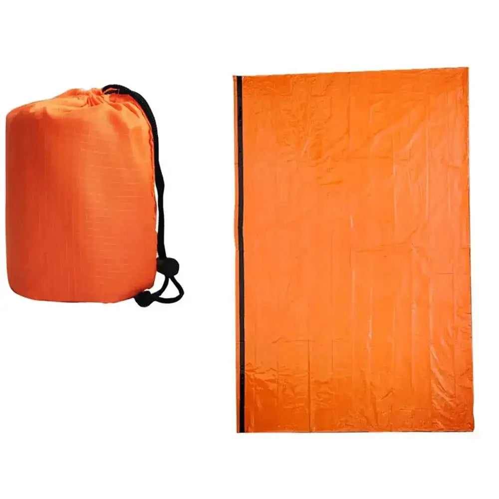 Emergency Sleeping Bag Ultra Waterproof Mylar Thermal Blankets Lightweight Survival Sleeping Bag Keep Warm for Camping Hiking - Lootquake