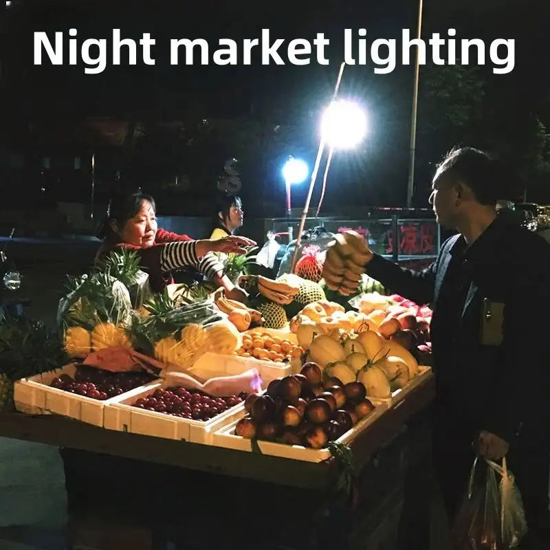 2pcs Rechargeable LED Indoor Outdoor Emergency Hookup Portable Lights with Battery Flashing Lights Barbecue Tent Camping Lights - Lootquake