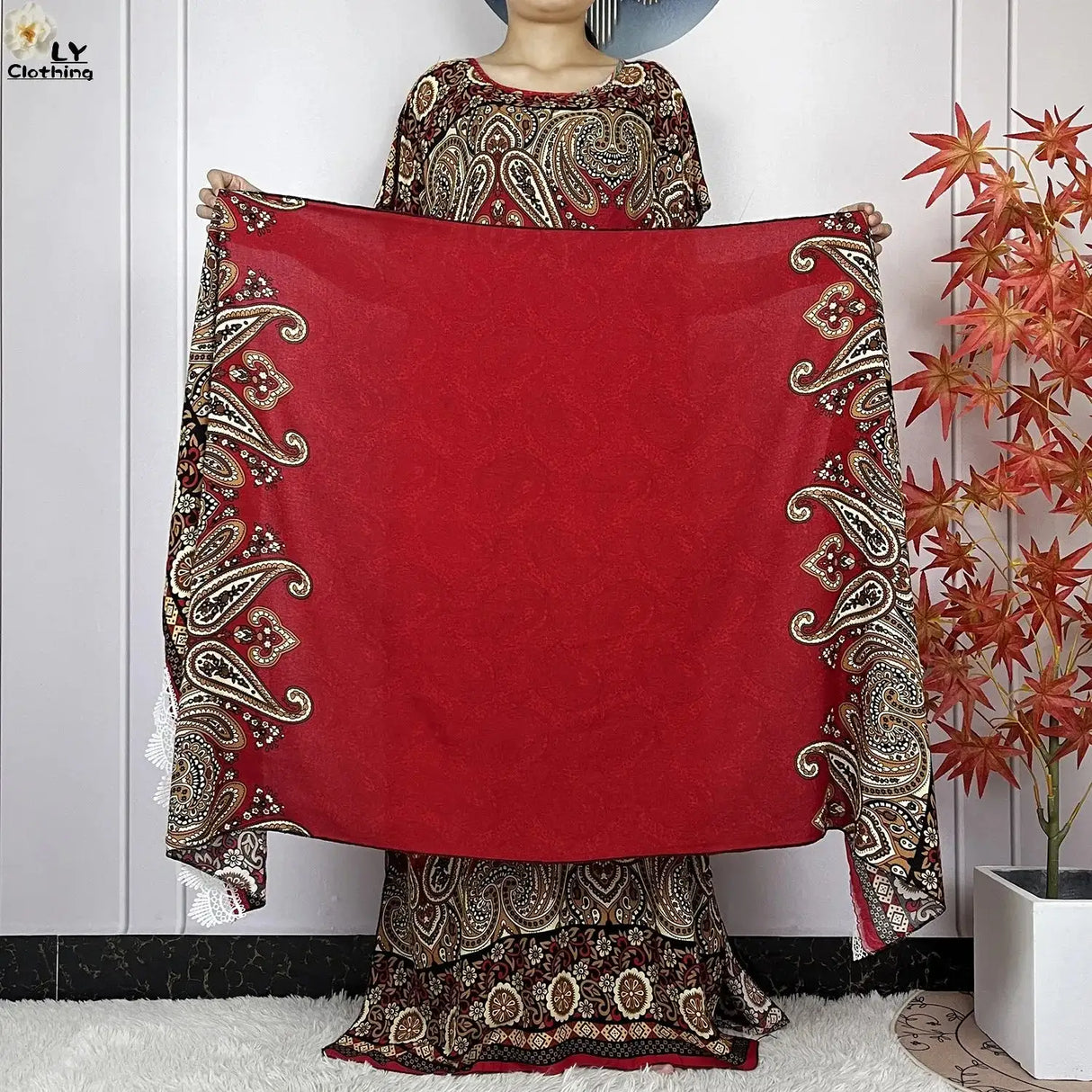 2024 Latest Muslim Sets Women Clothing Cotton Floral Loose Dashiki Long Dress African Abaya Dubai Traditional Islamic Clothing - Lootquake