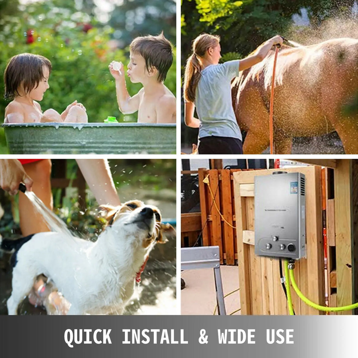 Chauffe-eau instantané au propane 6 L/8 L/10 L/12 L/16 L/18 L en acier inoxydable, chauffe-eau instantané au gaz de pétrole liquéfié 36 kW