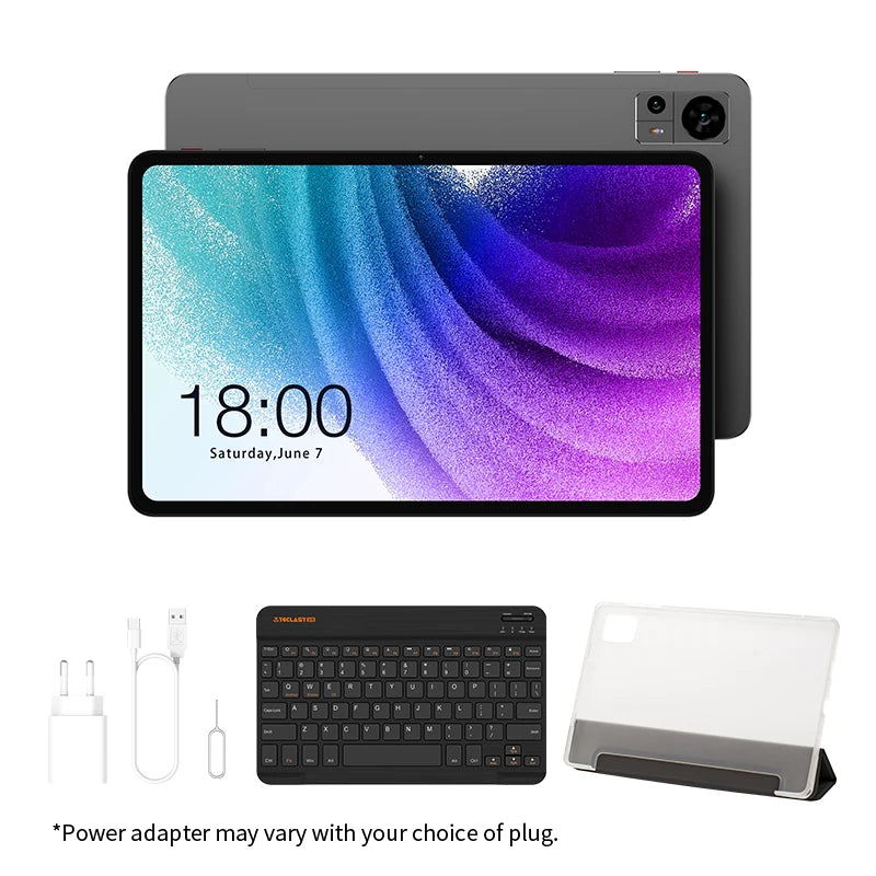 Tablette Odea S11, 11 pouces, TDDI, 8 000 mAh, Android 14 (6 Go + 10 Go d'extension), 16 Go de RAM, 256 Go de ROM, IPS 1920 x 1200, Unisoc T606, 8 cœurs, Mali-G57, 4G LTE, Wi-Fi, GPS, 2 emplacements SIM + 1 emplacement TF, Widevine L1 pour Netflix