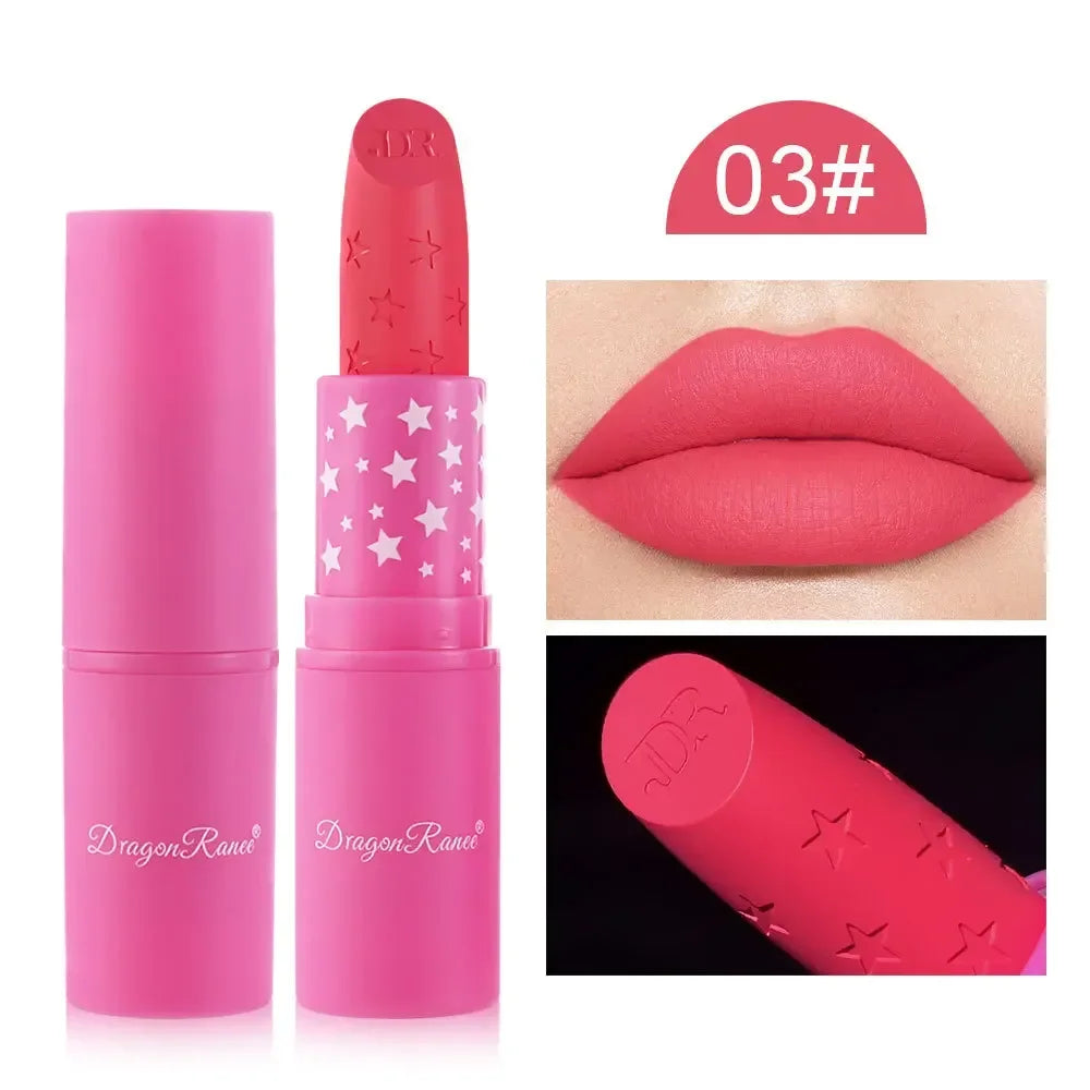 9 Colors Velvet Matte Lipsticks Pencil Waterproof Long Lasting Sexy Nude Pink Lip Stick Non-Stick Cup Makeup Lip Tint Cosmetics