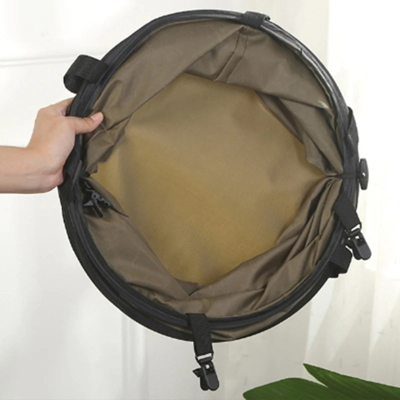Contenedor de basura plegable para acampar, bolsa reutilizable para desechos de jardín, contenedor de basura portátil, envío directo