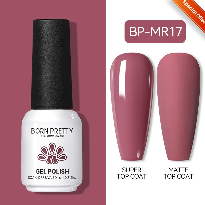 BORN PRETTY 10ml Reflective Glitter Gel Nail Polish Carat Mirage Sparkling Color Shine UV LED Soak Off Semi-Permanant Varnish