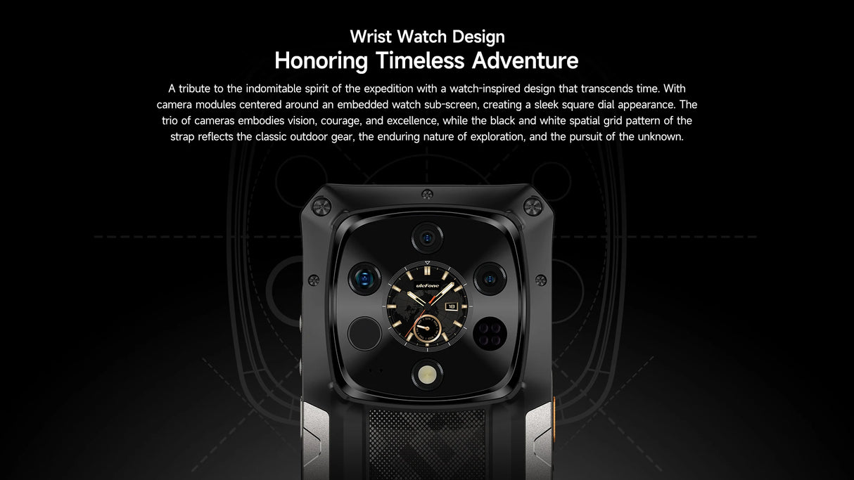 Teléfono robusto Ulefone Armor 28 Ultra 5G con imagen térmica por IA, Dimensity 9300+, 1 TB de ROM, 32 GB de RAM, Android, AMOLED