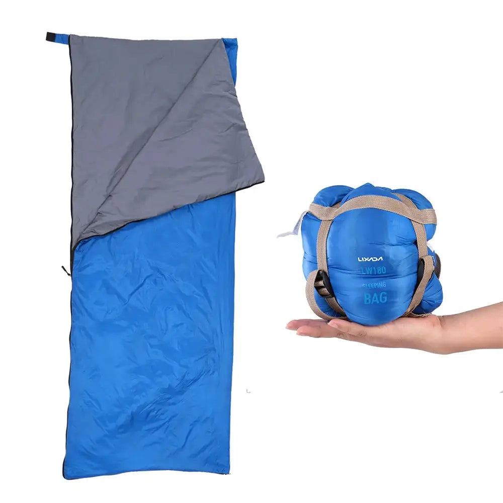 Saco de dormir portátil para exteriores Lixada de 190 x 75 cm, para acampar, viajar, senderismo, multifunción, ultraligero, 680 g, para mochileros.