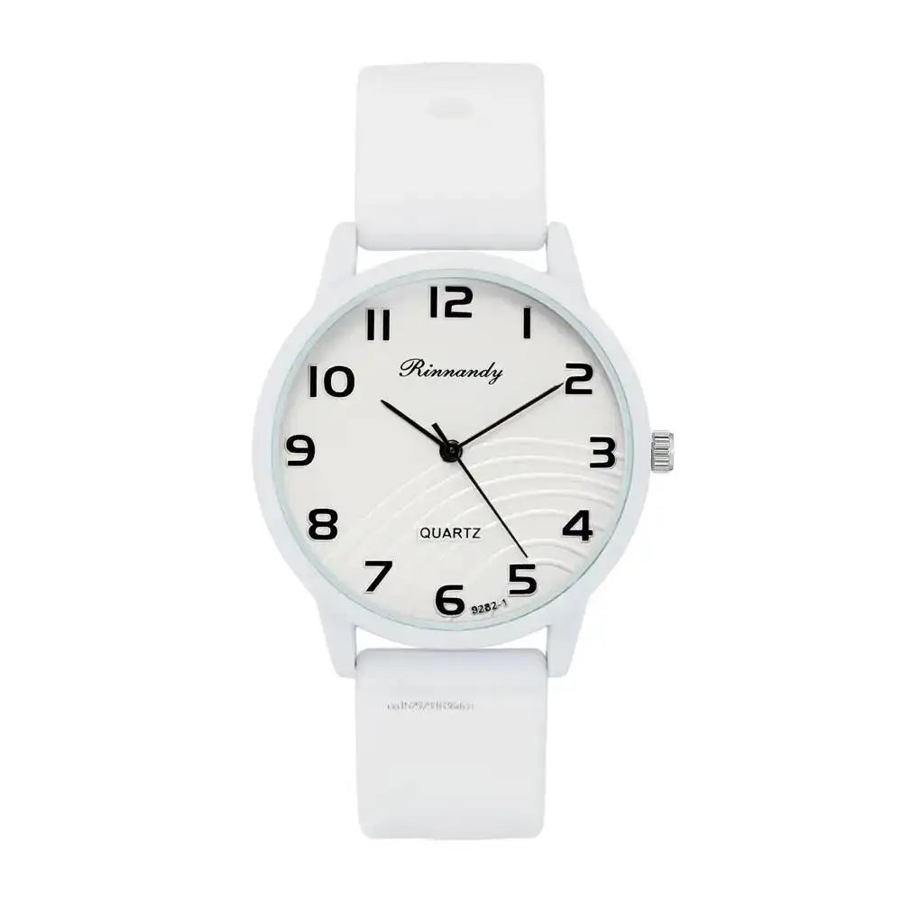 Fashion Lady Hot Sales Watches Leisure Grey Digital Simple Women Quartz Watch Sports Silicone Strap Ladies Clock Wristwatches - Lootquake