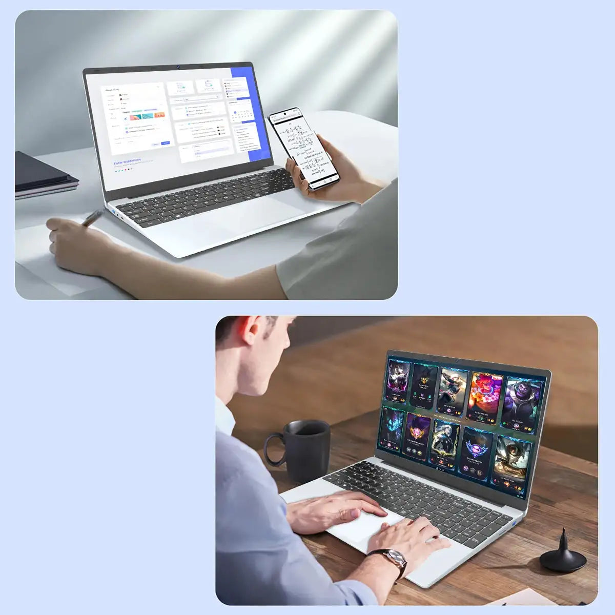 15.6 inch Business Laptop Intel N95 16GB RAM 1024GB SSD Cheap Portable Laptop With Fingerprint Bluetooth Camera for PS Office - Lootquake