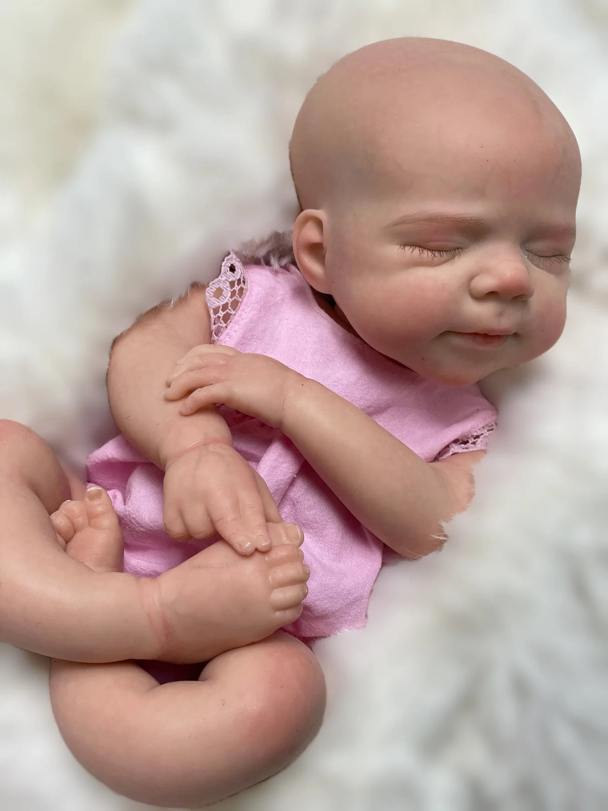 13Inch Close Eyes Pascale Solid Silicone Reborn Baby Girls With Princess Cloth Washable Soft Touch Handmade Bebe Reborn Girl - Lootquake