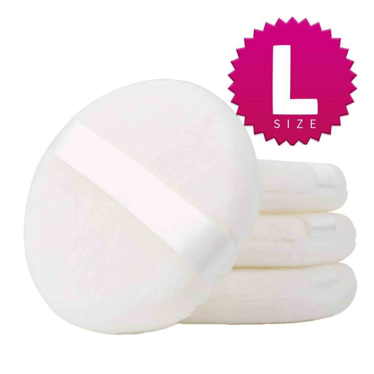 Lote de 3 esponjas redondas profesionales para base de maquillaje, para rostro y cuerpo, portátiles y suaves.