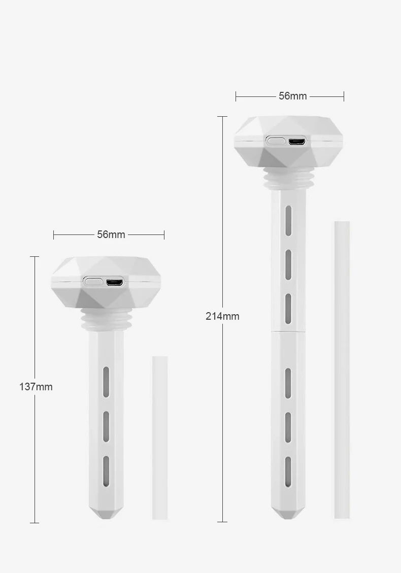 Humidificateur d'air à lampe LED, diffuseur d'huiles essentielles USB, purificateur de voiture, brumisateur d'arômes anioniques avec lumière romantique, humidificateur portable