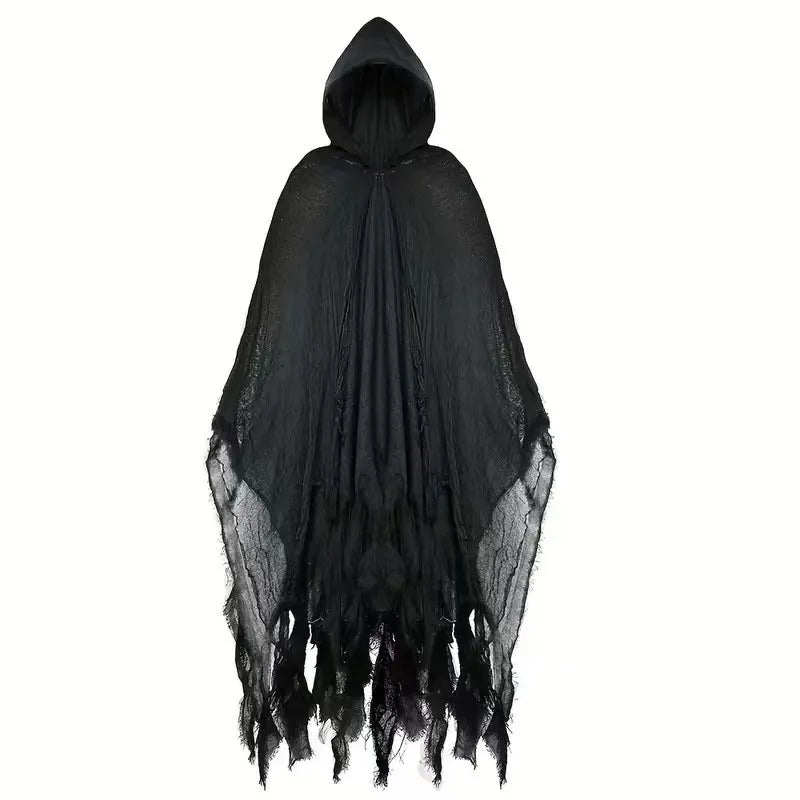 Halloween costume horror ghost clothes adult zombie cloak wizard robe wear secret room death dress up costume cloak