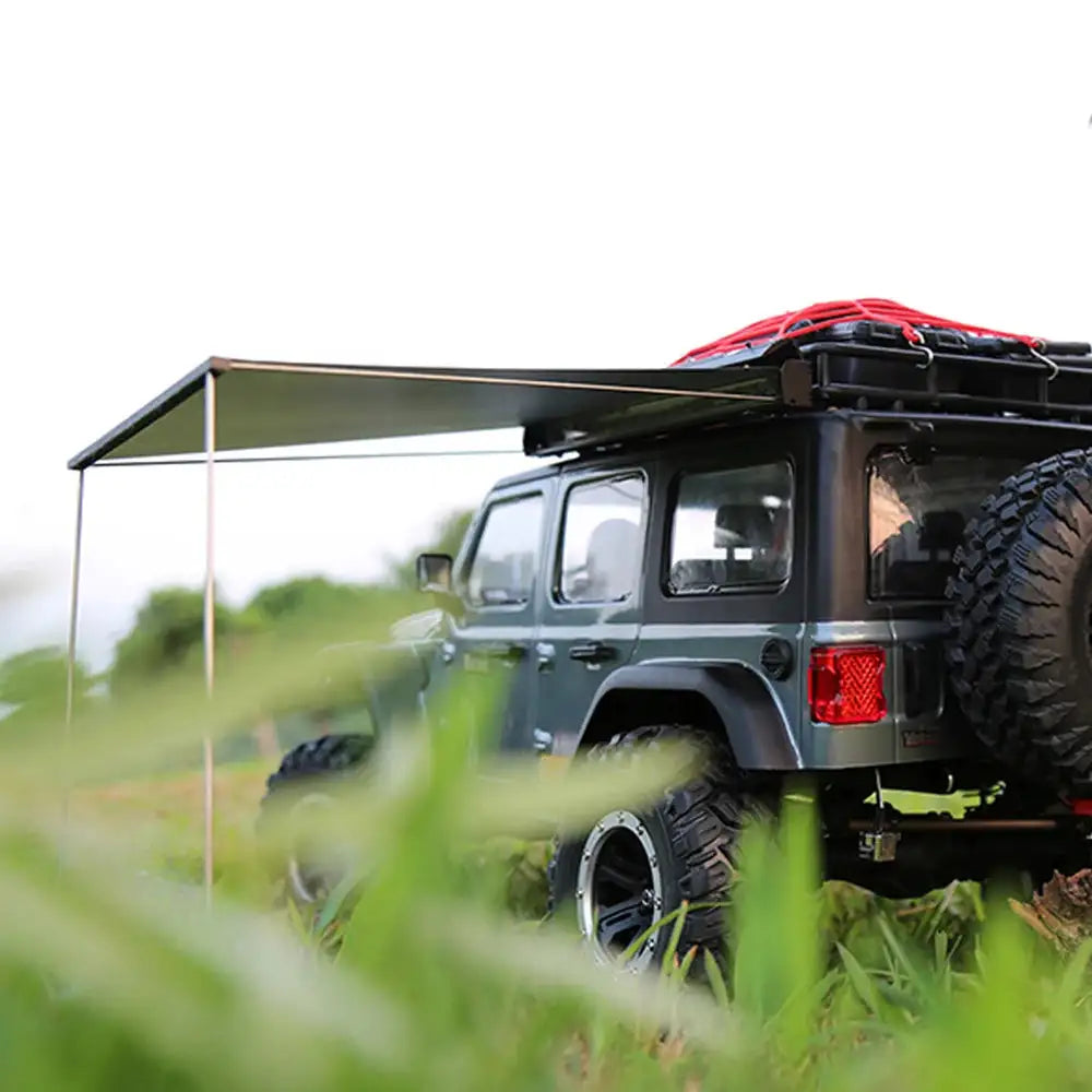 Toy Car Side Awning Rooftop Tent Luggage Roof Rack Net For 1/10 1/8 RC Crawler Car Traxxas TRX4 SCX10 TAMIYA ARRMA D90 - Lootquake