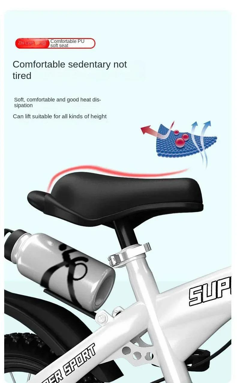 Children's Bicycles for Boys Aged 3-10 Years Old Children Girls Children's Bicycles with Flashing Auxiliary Wheels