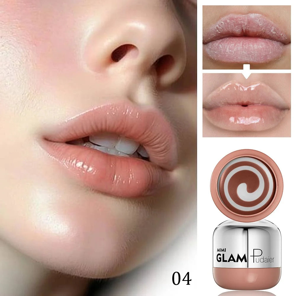 Lip balm, deeply moisturizing and soothing, fruit-flavored lip gloss lipstick, long-lasting nourishing and hydrating lip care li