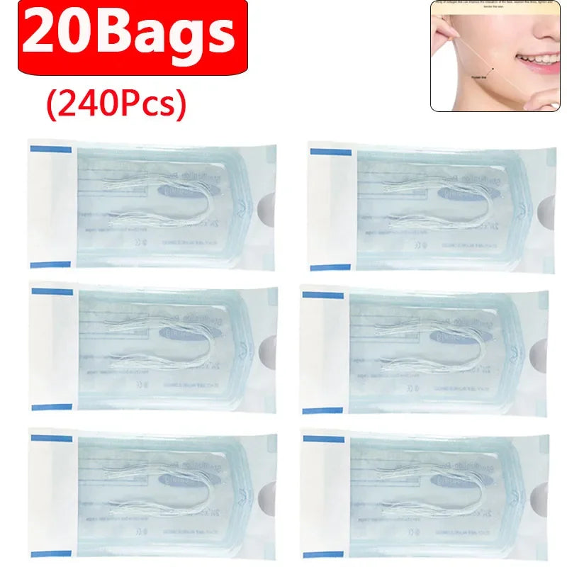 Hilos de colágeno para lifting facial, antiedad, antiarrugas, eliminación de arrugas, esencia tallada, 12-6000 unidades