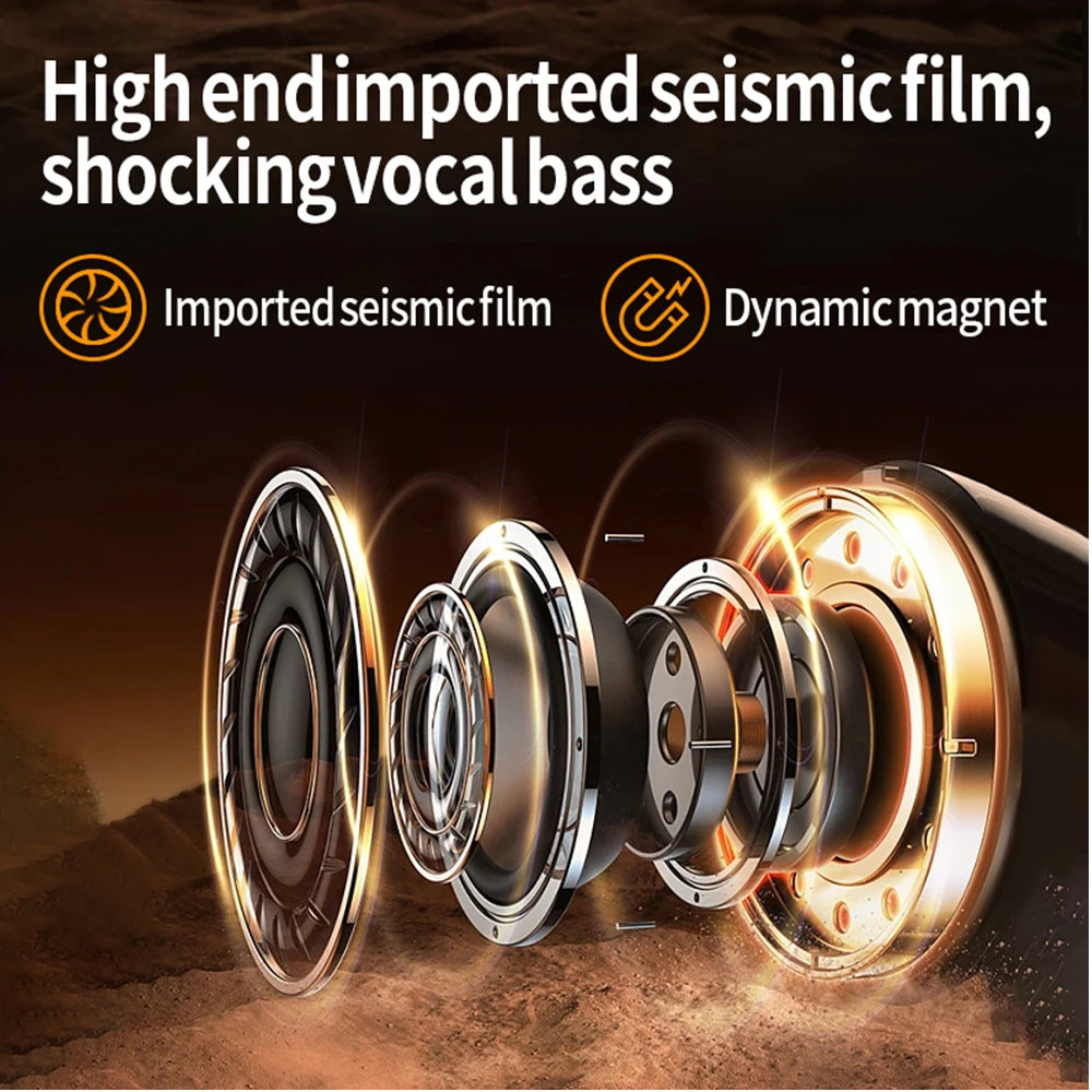 Auriculares inalámbricos Bluetooth 5.3 para casco, manos libres, para motocicleta, impermeables, reproductor de música MP3 y altavoz