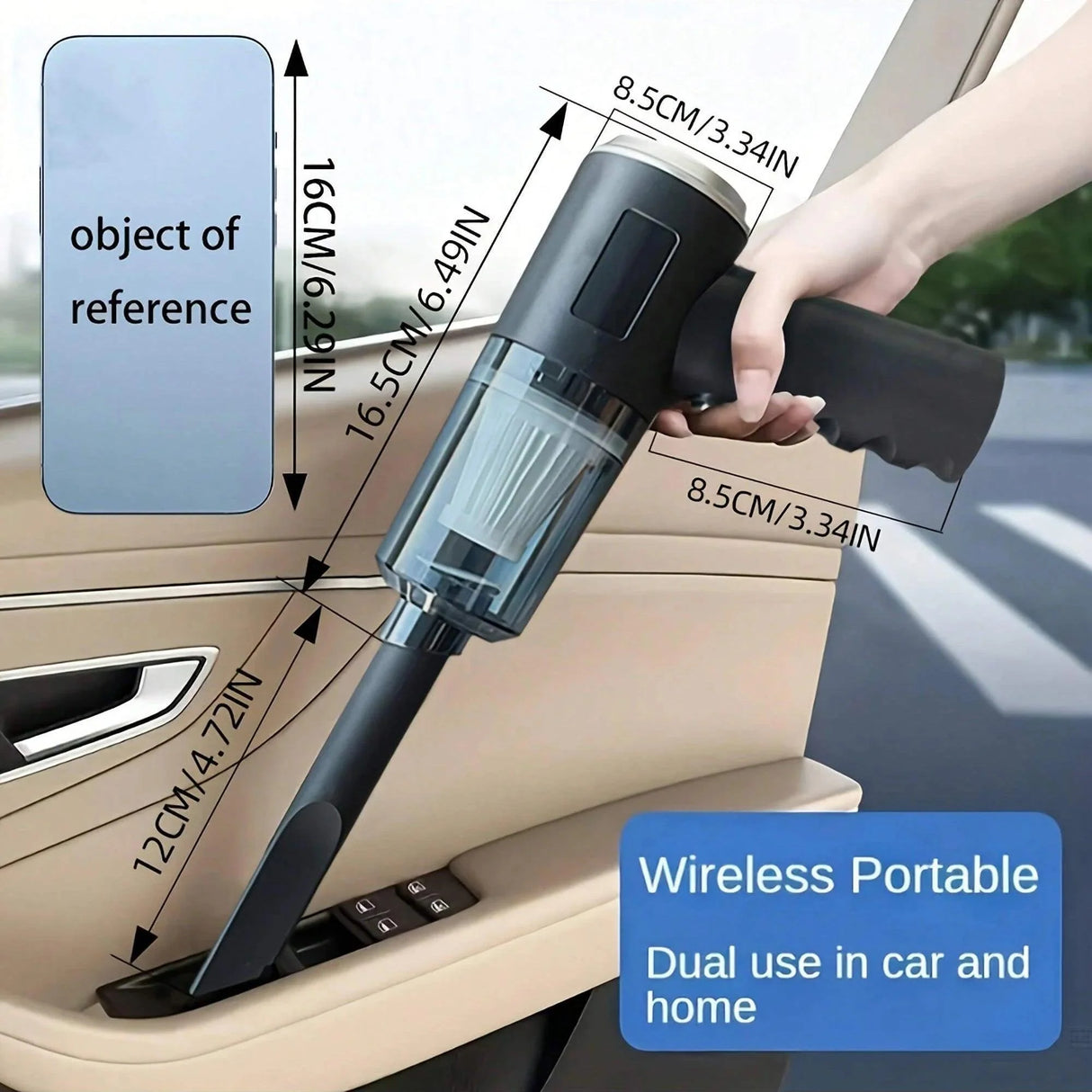 3 In 1 Integrated Suction And Blowing Vacuum Cleaner USB Charging Small Car Household Vacuum Cleaner