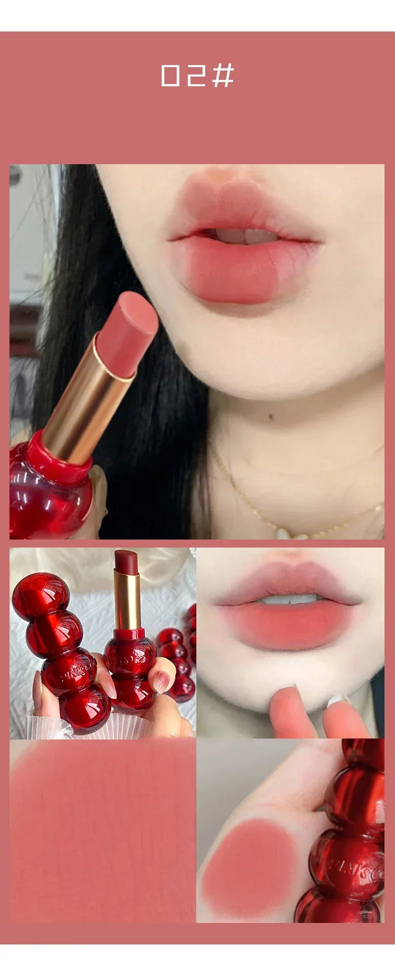Waterproof Velvet Lipstick Easy To Wear Longstay Lip Stick Lasting Matte Nude Lip Glaze Non-stick Korea Makeup Lip Tint Cosmetic