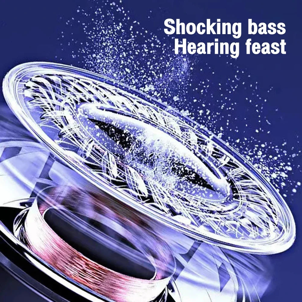 Enceintes Bluetooth sans fil S12, caisson de basses portable et puissant, lecteur MP3, système audio avec lumières LED