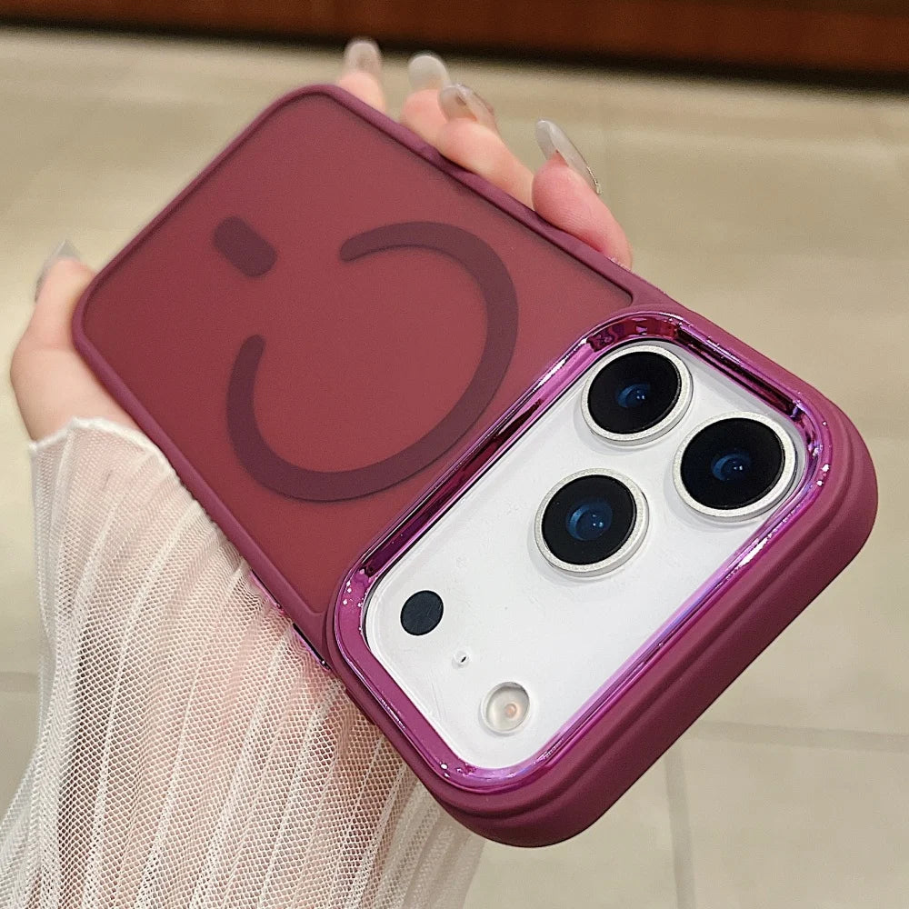 Funda ultrafina transparente para iPhone con carga inalámbrica Magsafe