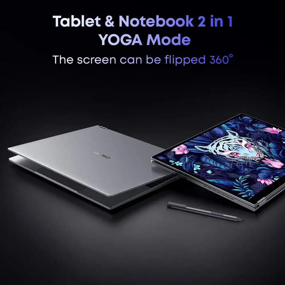 CHUWI FreeBook Laptop i3-1215U / N100 Processor 13.5" IPS Screen 2 In 1 Laptop Tablet PC 12GB RAM 512GB SSD Support Stylus - Lootquake