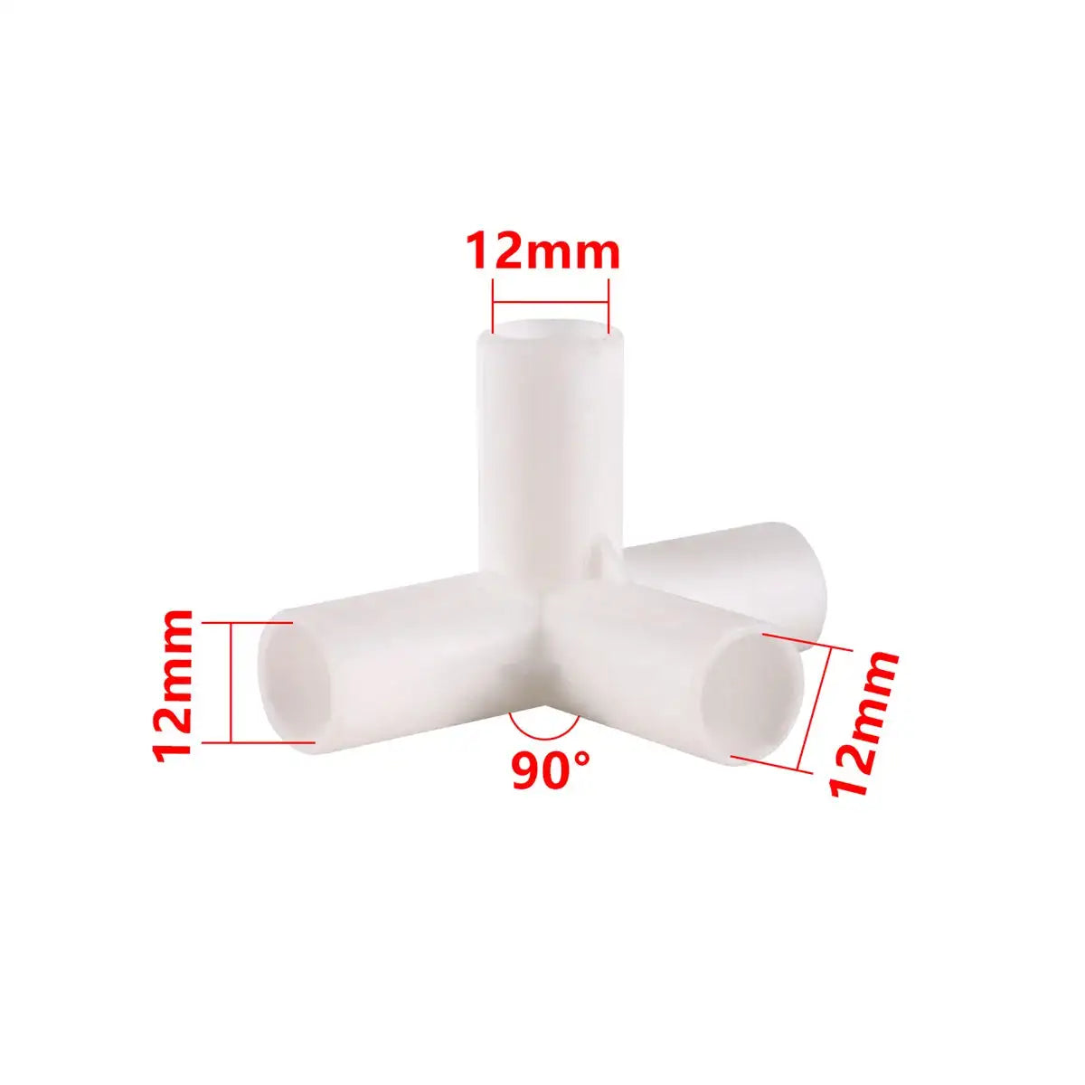 PVC Connector Inne Diameter 12mm Straight Elbow Tee 4-Way Joint 60/90/120/135 Degree Tee Garden Pipe Adapter DIY Tent Fittings - Lootquake