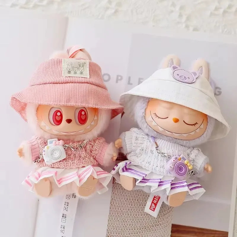 Labubu Ropa est utilisé pour l'ensemble de vêtements pour bébé Labubu, les vêtements Labubu Macaron JK jupe plissée appareil photo chaussure ensemble exquis