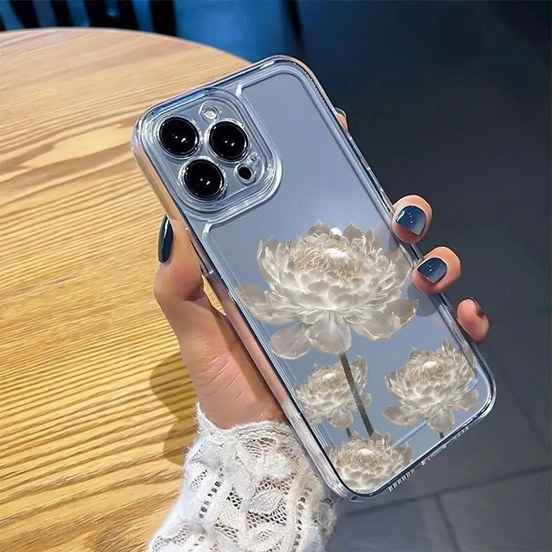 Fundas para teléfono con diseño de flor de loto