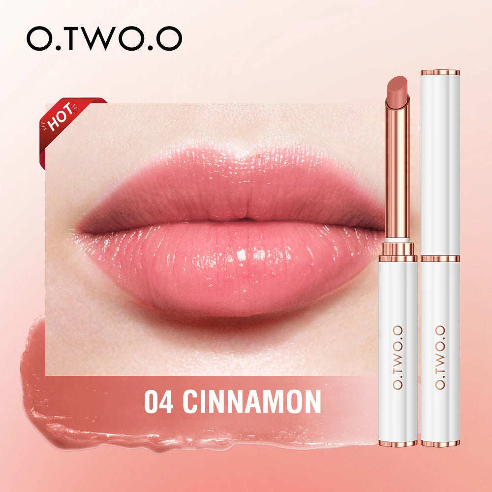 O.TWO.O Rouge à lèvres changeant de couleur Baume à lèvres hydratant Brillant à lèvres nourrissant longue tenue Cire d'abeille naturelle Soins des lèvres Cosmétiques