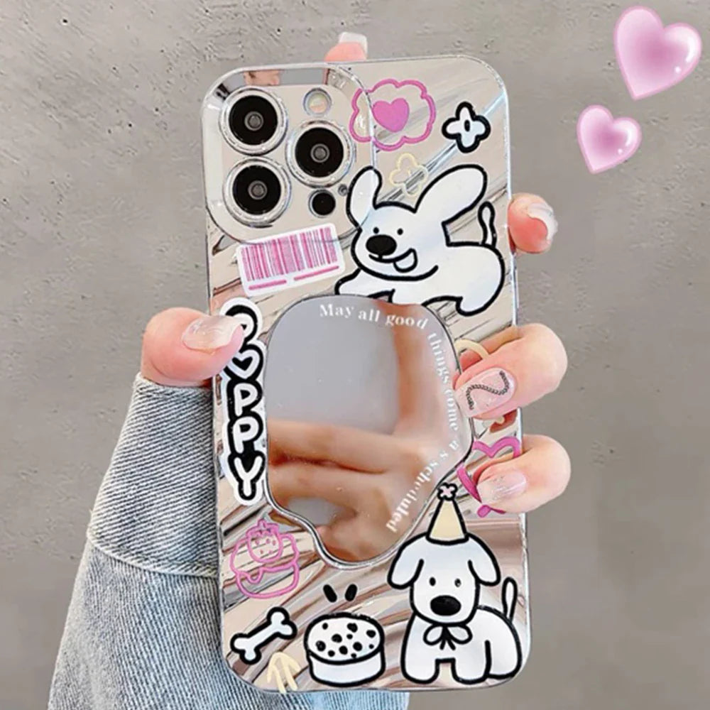 Bonita funda para teléfono con lazo de corazón
