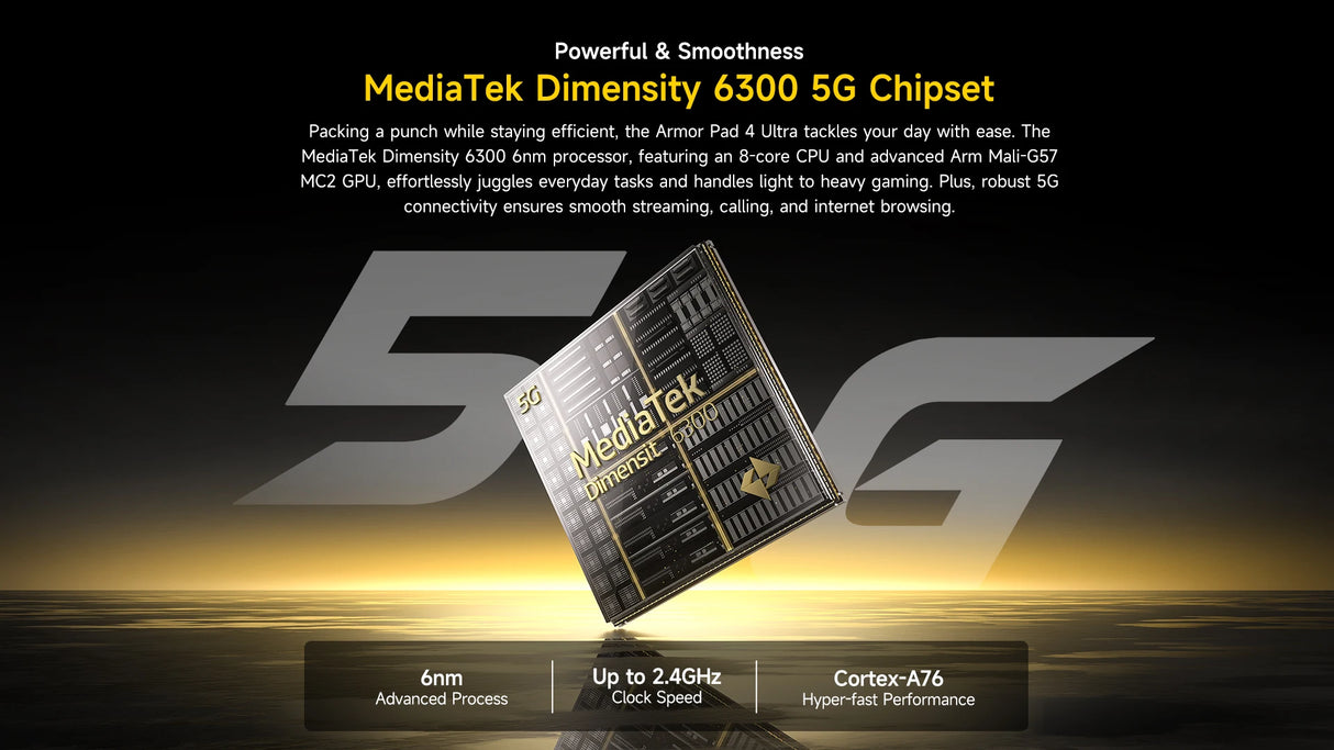 Tablette robuste Ulefone Armor Pad 4 Ultra 5G, écran 10,36 pouces, 2K, jusqu'à 16 Go de RAM, 256 Go de ROM, Android 14, 11 800 mAh