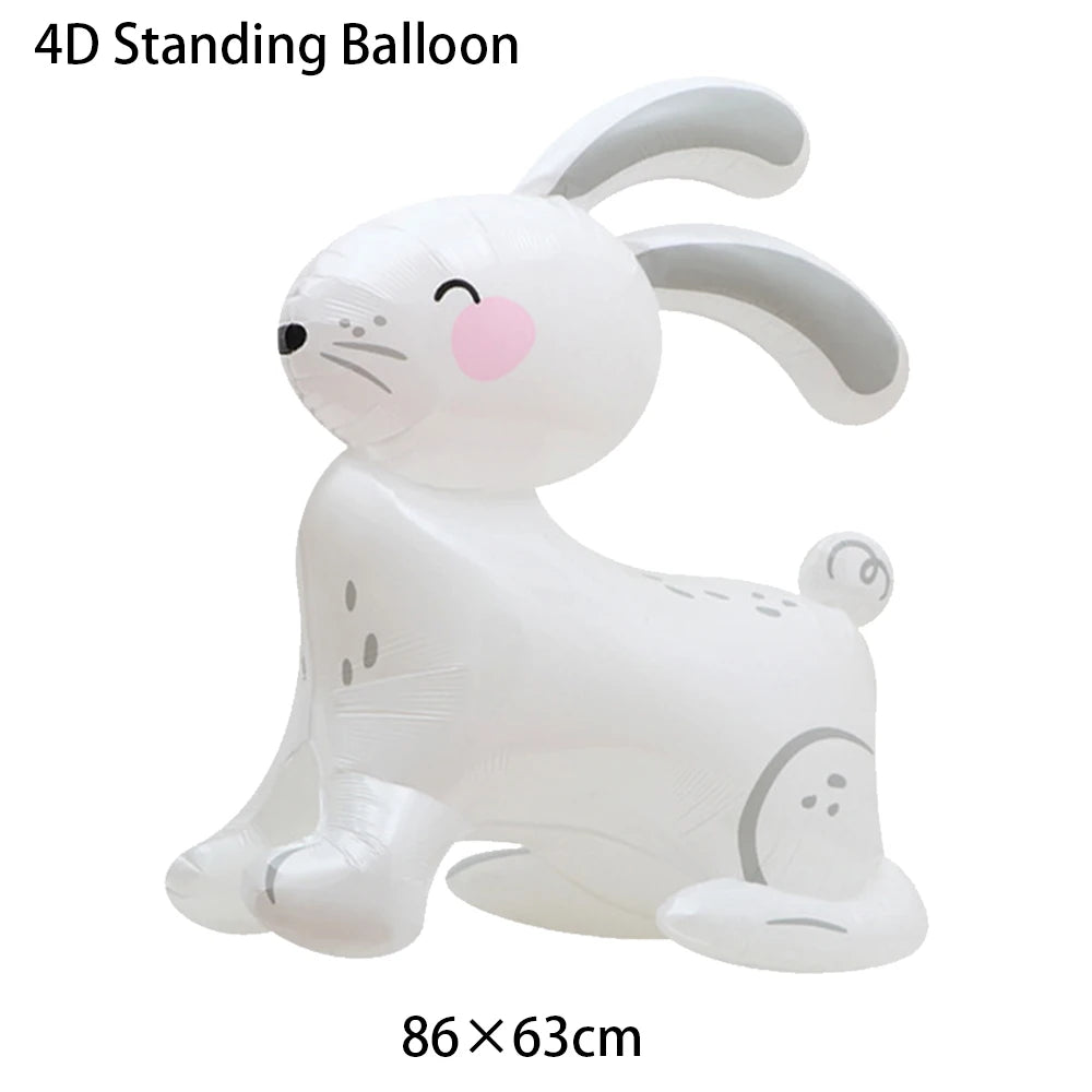 Easter Bunny Inflatables Balloon Decorations Standing Carrot Balloons Cute Carrot Rabbit Happy Easter Party Birthday Decorations - Lootquake