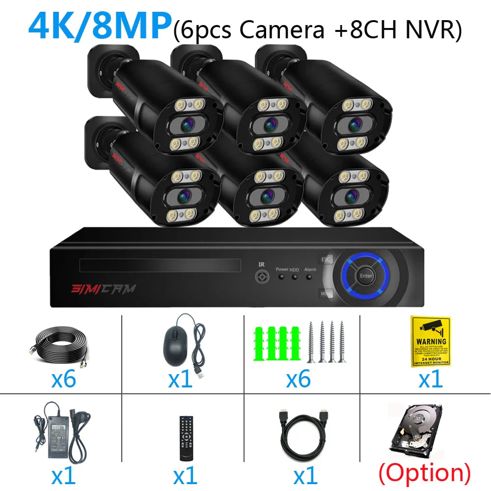 4K Ultra HD Security Camera System with Night Vision