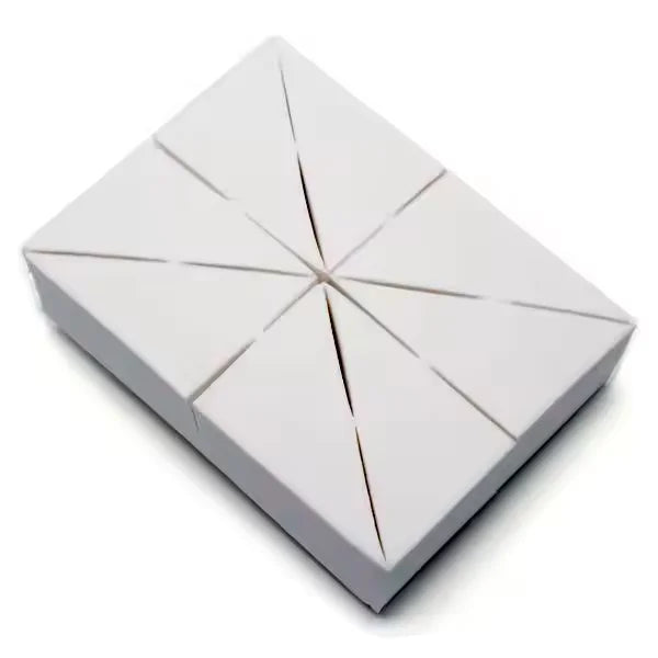 8 esponjas aplicadoras triangulares para base de maquillaje, color blanco, sin látex, accesorios de belleza
