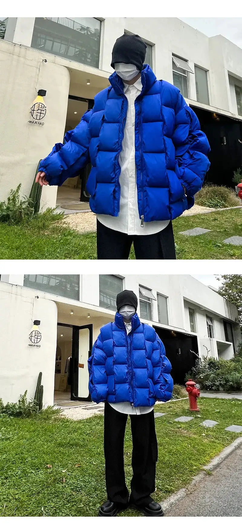 2023 Korean Fashion Thick Winter Jacket Men Parkas Jacket Men Outwear Coats Solid Stand Collar Windbreaker Cotton Padded Jacket - Lootquake