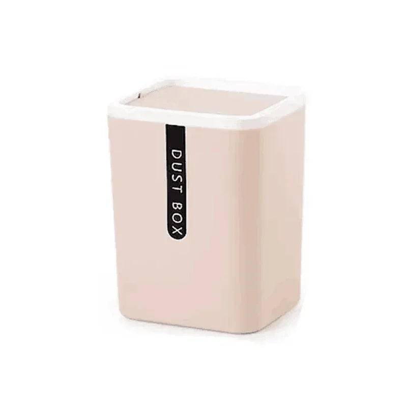 Mini papelera creativa de plástico para escritorio, para el hogar, la mesa, la oficina, artículos diversos