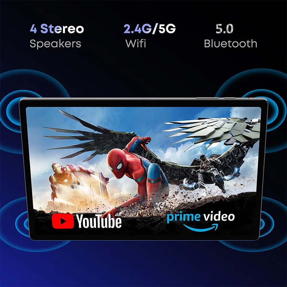 Tableta PC de 10,1 pulgadas, 8 GB de RAM, 512 GB de ROM, 10 núcleos, IA, aceleración, Google Play, 4G LTE, llamadas, SIM dual, WiFi dual, Android 12