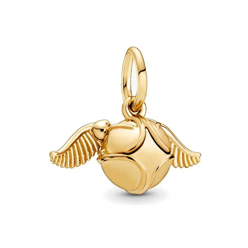 MINISO Charms Perles en argent sterling 925 pour bracelets Harry Potter originaux 3 mm, pendentifs pour femmes, bijoux à faire soi-même, cadeaux