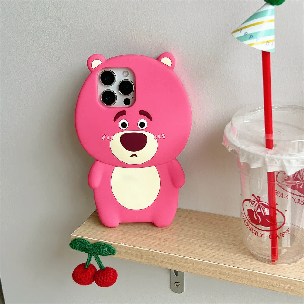 Cute Bear Candy Color Phone Case