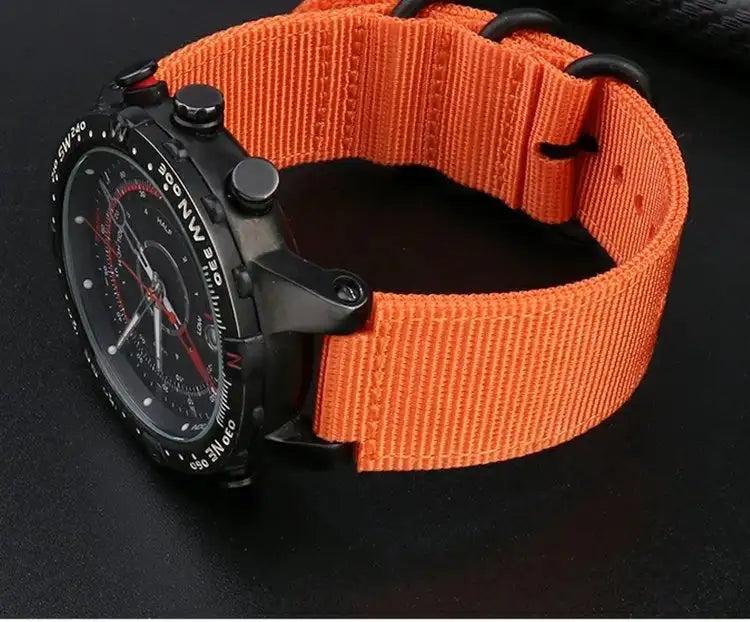 For TIMEX Tide Canvas Convex Strap Male Compass Bracelet T2N721 T2N720 TW2T76500 TW2T76300 Nylon Watchband 24*16MM Wristband - Lootquake