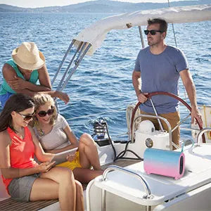 Altavoces Bluetooth portátiles, altavoz inalámbrico impermeable PX7, sonido HD, hasta 12 horas de reproducción, emparejamiento TWS, para casa, fiesta y exterior.