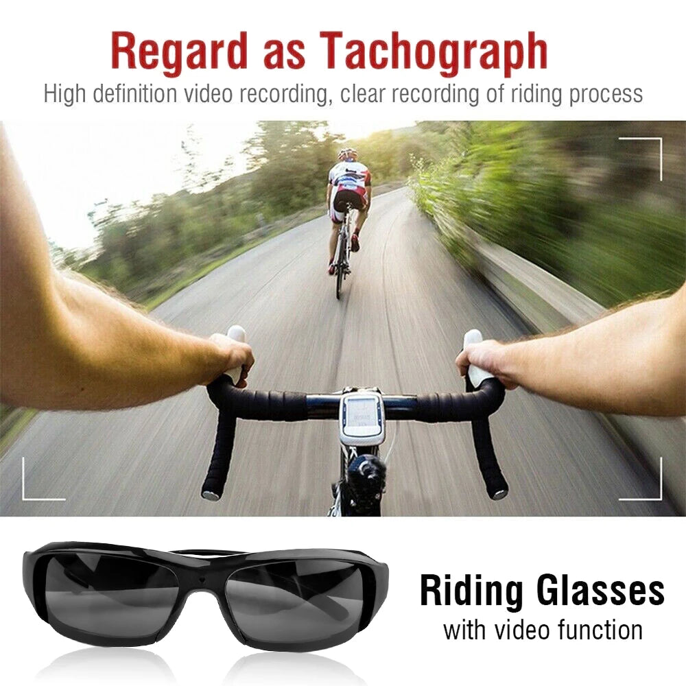 Lunettes caméra HD 1080p vidéo prendre des photos enregistreur vidéo extérieur cyclisme portable mini caméra contrôle à un bouton