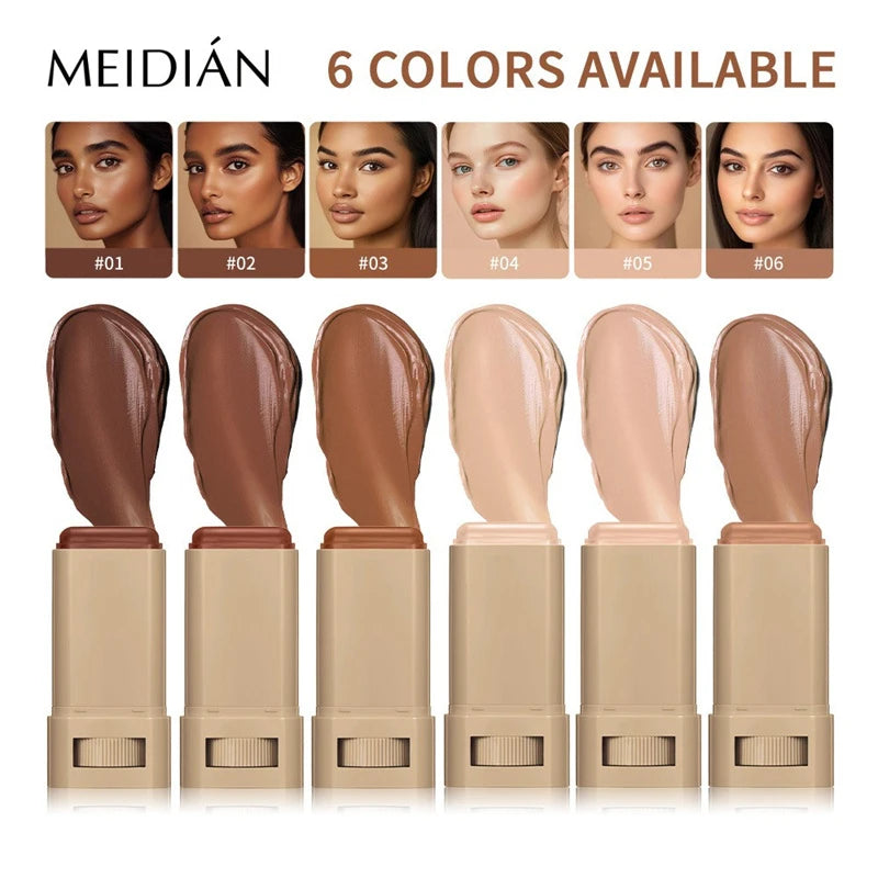 Stick Foundation Balm Brighten Skin Tint Foundation Stick Smooth Plumper Hight Coverage Travel Bronze Foundation Stick Makeup