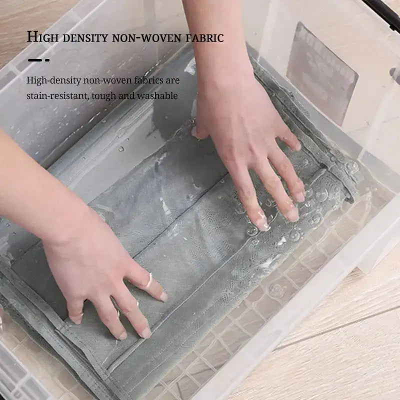 6 Pocket Hanging Handbag Organizer For Wardrobe Closet Gray Waterproof Storage Bag Door Wall Clear Sundry Bag With Hanger Pouch - Lootquake