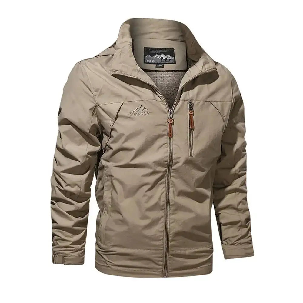 New Functional Waterproof Jacket Men's Autumn Casual Rainproof Detachable Cap Work Coat Hiking Mountain Windproof Windbreaker - Lootquake