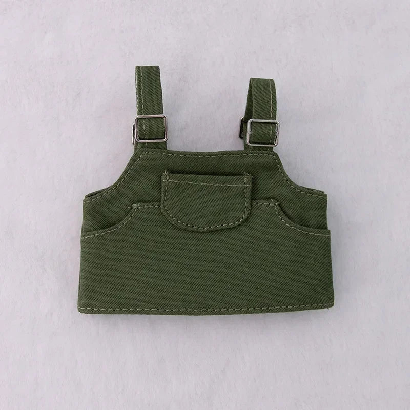 Vêtements de poupée Labubu Big Into Energy, combinaison d'été de remplacement avec chapeau de paille et ceinture pour Ropa Labubu